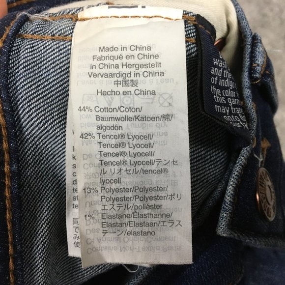 Madewell Jeans 26 2 10" High Rise Skinny Dark Wash Distressed Blue Tencel Lyocel - Picture 11 of 16